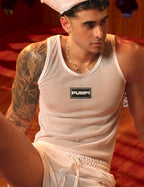 PUMP パンプ タンクトップ MESH TANK TOP （White-Mesh） PUMP! Underwear メンズ 男性下着