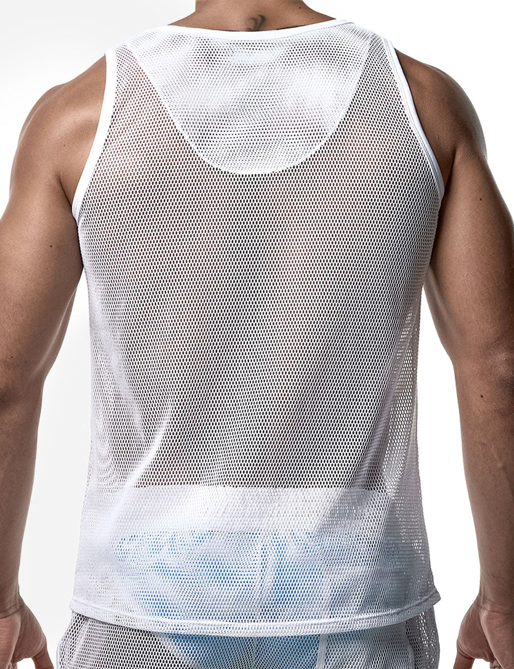 PUMP パンプ タンクトップ MESH TANK TOP （White-Mesh） PUMP! Underwear メンズ 男性下着