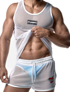 PUMP パンプ タンクトップ MESH TANK TOP （White-Mesh） PUMP! Underwear メンズ 男性下着