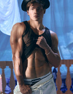 PUMP パンプ タンクトップ MESH TANK TOP （Black-Mesh） PUMP! Underwear メンズ 男性下着