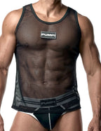 PUMP パンプ タンクトップ MESH TANK TOP （Black-Mesh） PUMP! Underwear メンズ 男性下着