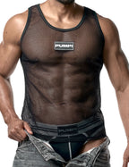 PUMP パンプ タンクトップ MESH TANK TOP （Black-Mesh） PUMP! Underwear メンズ 男性下着