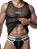 PUMP パンプ タンクトップ MESH TANK TOP （Black-Mesh） PUMP! Underwear メンズ 男性下着