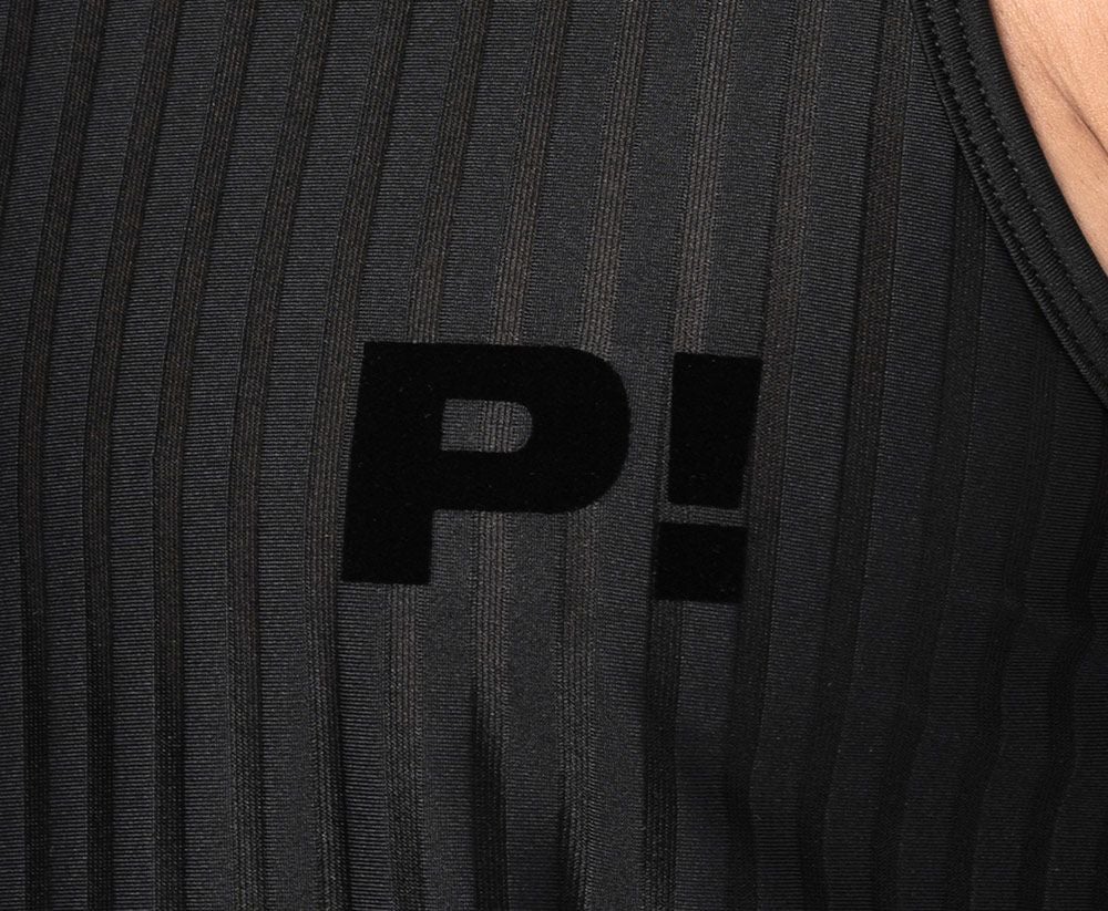 PUMP パンプ タンクトップ WHISPER TANK TOP（BLACK）シアストライプ PUMP! Underwear メンズ 男性下着