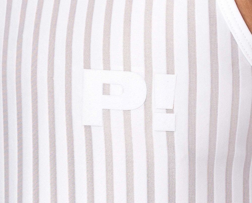 PUMP パンプ タンクトップ WHISPER TANK TOP（WHITE）シアストライプ PUMP! Underwear メンズ 男性下着