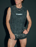 PUMP パンプ タンクトップ BLACK WASHED TANK TOP PUMP! Underwear メンズ 男性下着