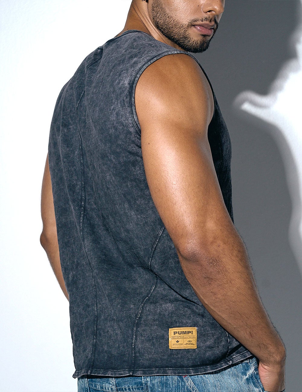 PUMP パンプ タンクトップ BLACK WASHED TANK TOP PUMP! Underwear メンズ 男性下着