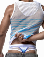 PUMP パンプ タンクトップ MESH TANK TOP （Sailor-Mesh） PUMP! Underwear メンズ 男性下着
