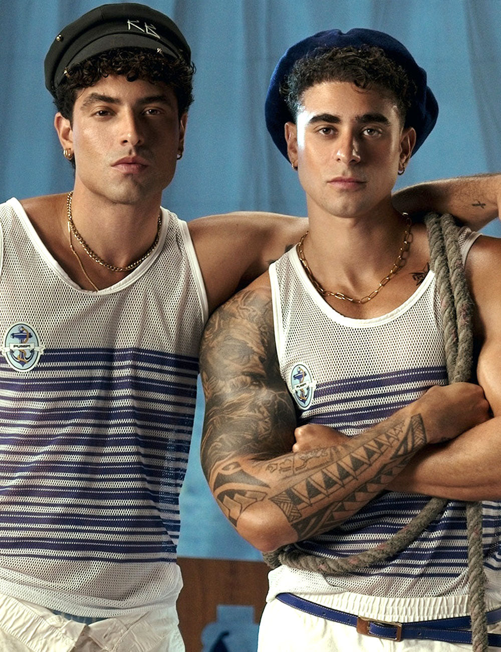 PUMP パンプ タンクトップ MESH TANK TOP （Marine-Mesh） PUMP! Underwear メンズ 男性下着