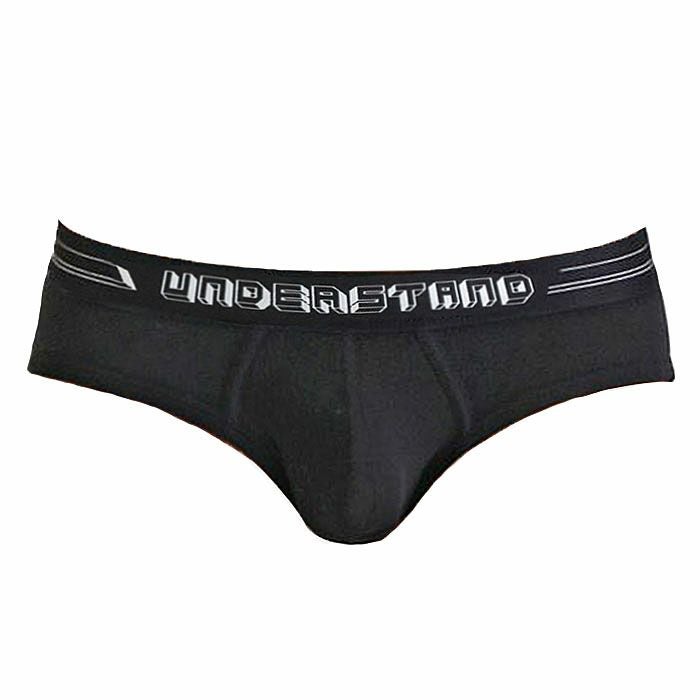 UNDERSTAND アンダースタンド ［アンダー・スタンダード］ ローライズブリーフ （黒：Black） メンズ 男性下着 パンツ 無地 ベーシック