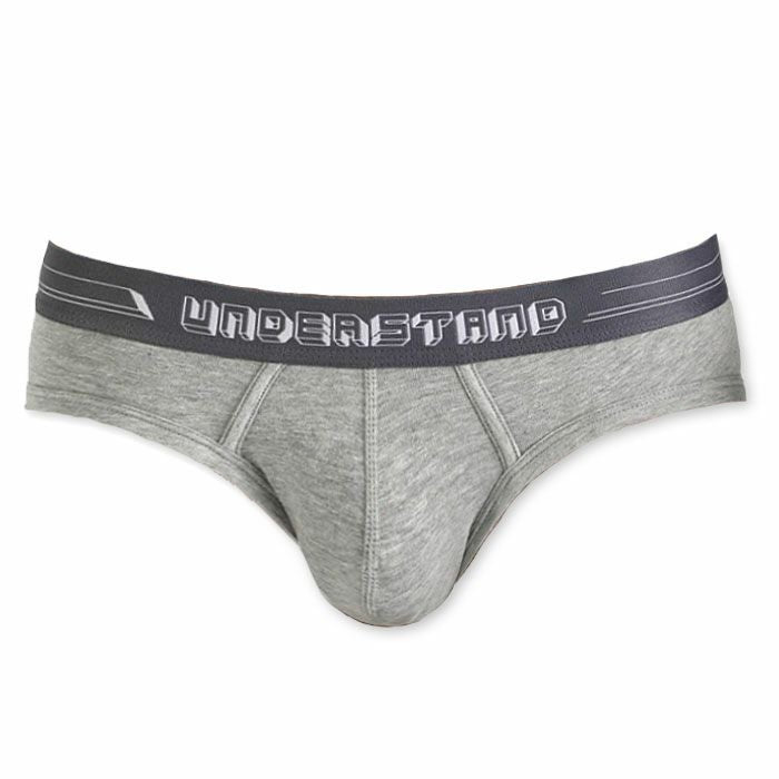 UNDERSTAND アンダースタンド ［アンダー・スタンダード］ ローライズブリーフ （グレー：Grey） メンズ 男性下着 パンツ 無地 ベーシック