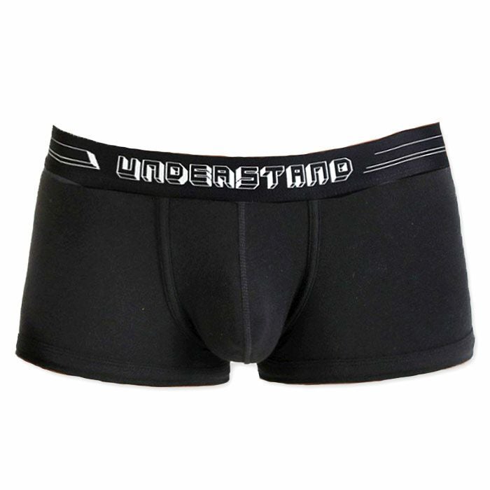 UNDERSTAND アンダースタンド ［アンダー・スタンダード］ ローライズボクサーパンツ （黒：Black） メンズ 男性下着 パンツ 無地 ベーシック