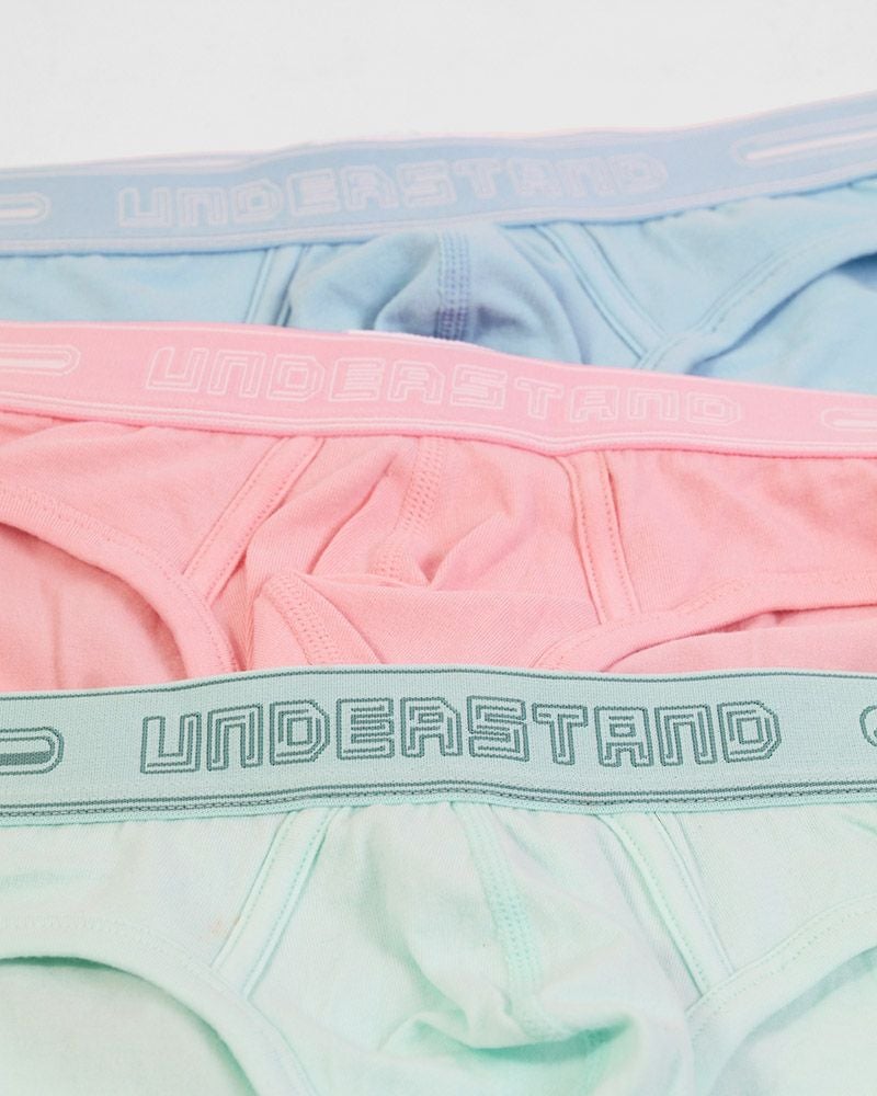UNDERSTAND アンダースタンド STAMPED ローライズブリーフ （ミントメロン：Mintmelon） メンズ 男性下着