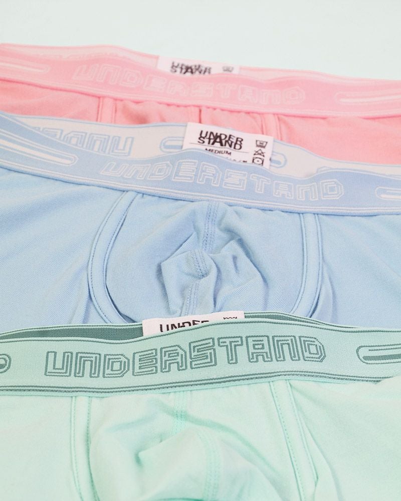 UNDERSTAND アンダースタンド STAMPED ローライズボクサーパンツ （ミントメロン：Mintmelon） メンズ 男性下着
