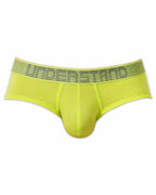 UNDERSTAND アンダースタンド STROBESCOPE ストロボ ローライズブリーフ （イエローXアッシュ） モダール生地 メンズ 男性下着